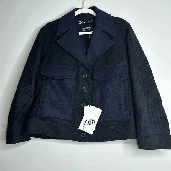 Zara Manteco wool coat zw collection Large - Picture 3 of 11